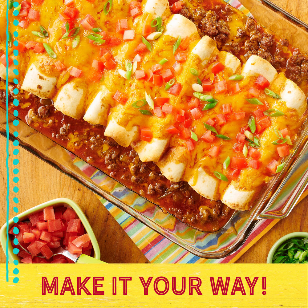 Old El Paso salsa usada como dip con queso, ideal para compartir