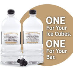 Old Limestone cubitos de hielo hechos con esta agua, hielo limpio que preserva aromas