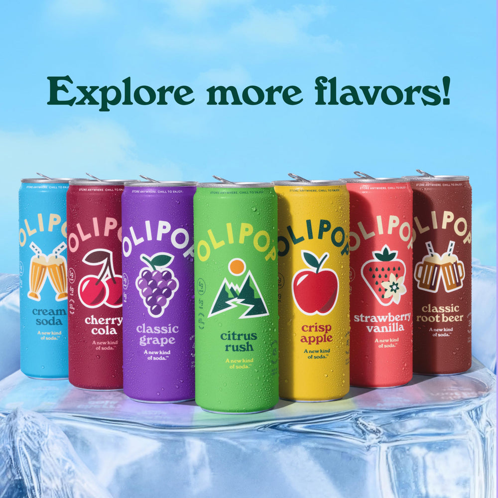 OLIPOP lata en picnic lifestyle transmite disfrute y opción saludable