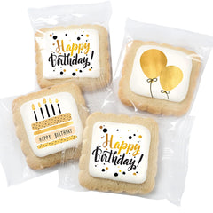 OMCookie primer plano del dorado comestible destacando acabado y calidad