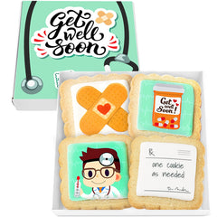 OMCookie galletas frontales en caja, vista clara y reconfortante