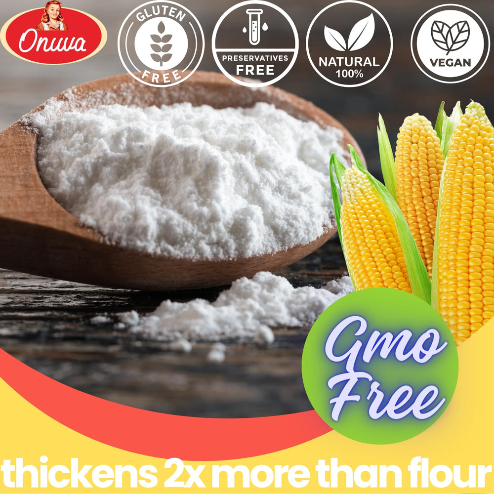 Onuva etiqueta nutricional visible, confirma libre de gluten y no GMO