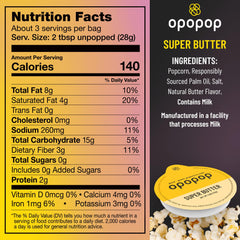 OPOPOP primer plano de textura de palomitas resaltando sabor mantequilla