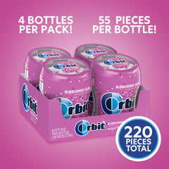Orbit botella abierta con 55 piezas listas para consumir