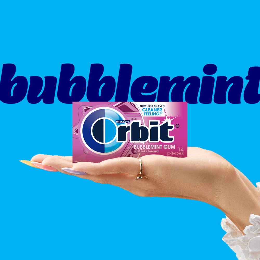 Orbit lateral del empaque con información nutricional y beneficios