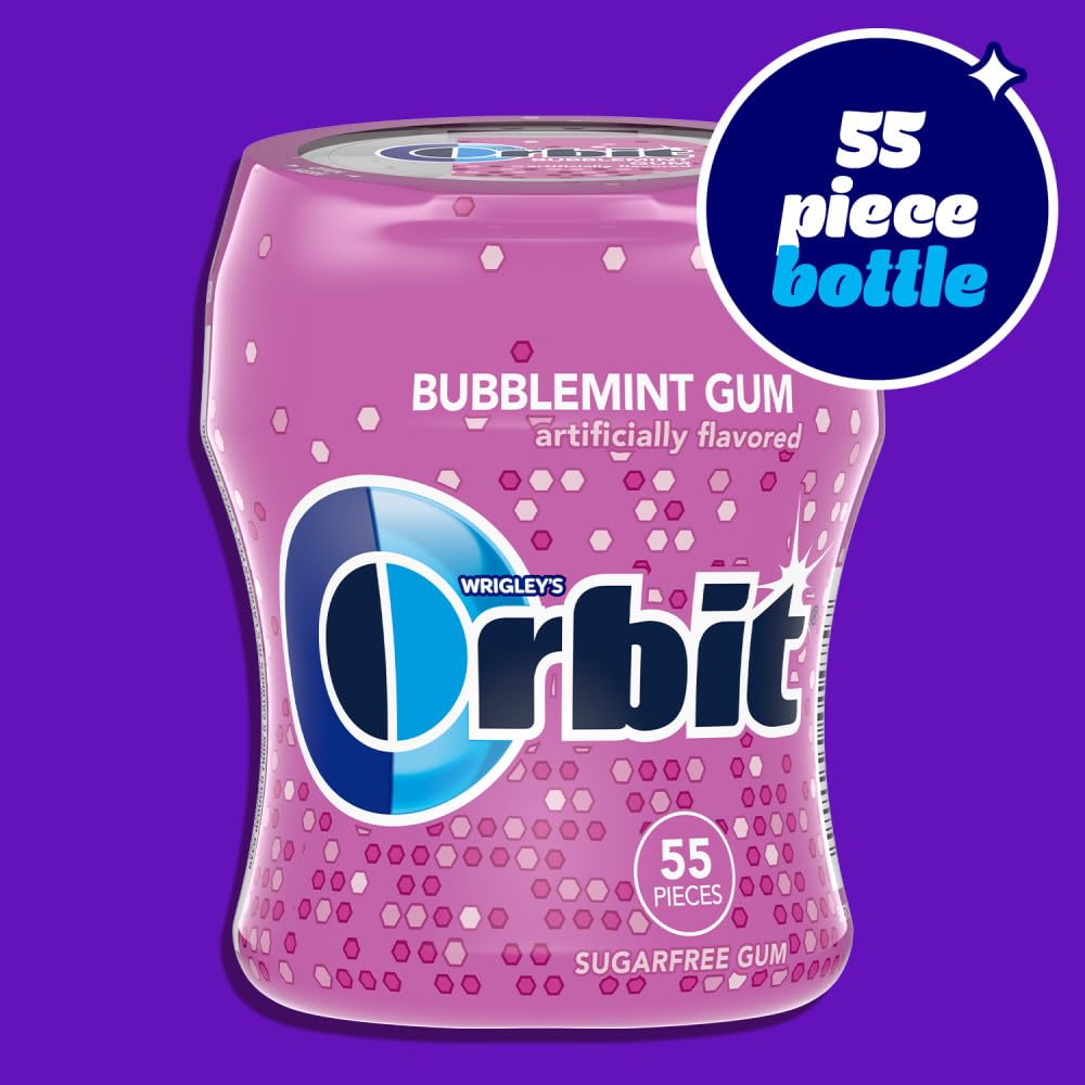 Orbit textura de un chicle en enfoque cercano, aspecto masticable atractivo