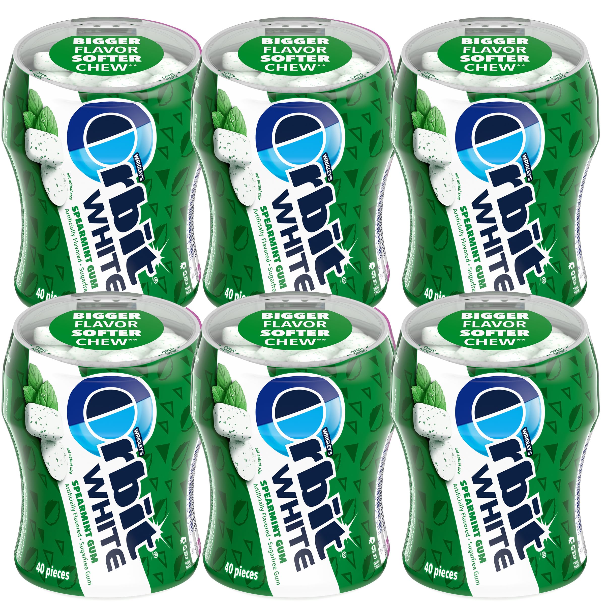 THE HAMPTON CANDY COMPANY Orbit botella frontal mostrando etiqueta y cantidad