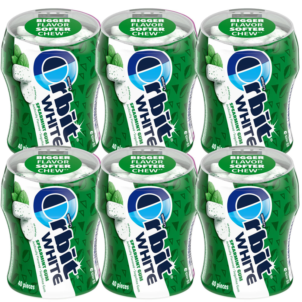 THE HAMPTON CANDY COMPANY Orbit botella frontal mostrando etiqueta y cantidad