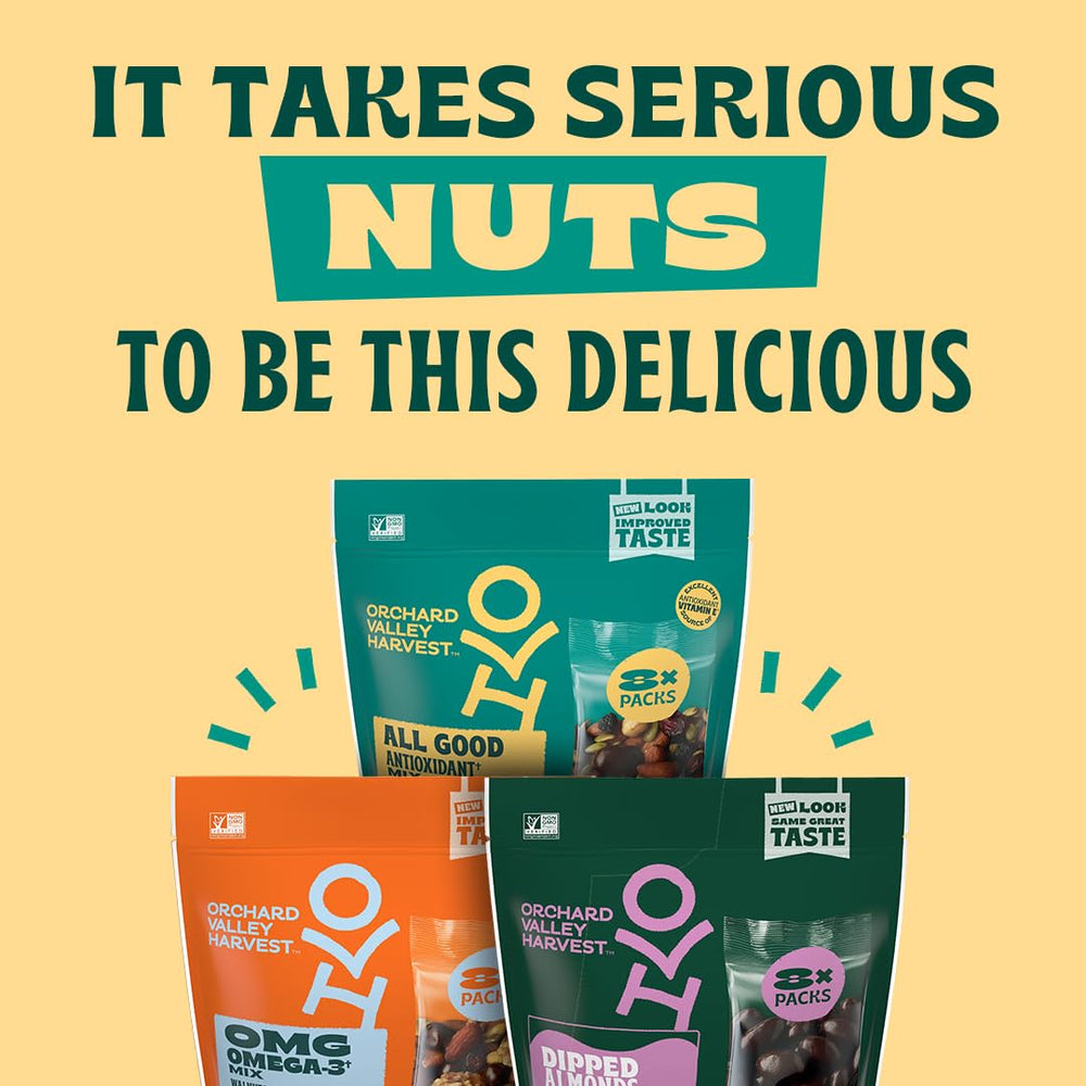Orchard Valley Harvest snack en escritorio ofreciendo energía rápida y práctica
