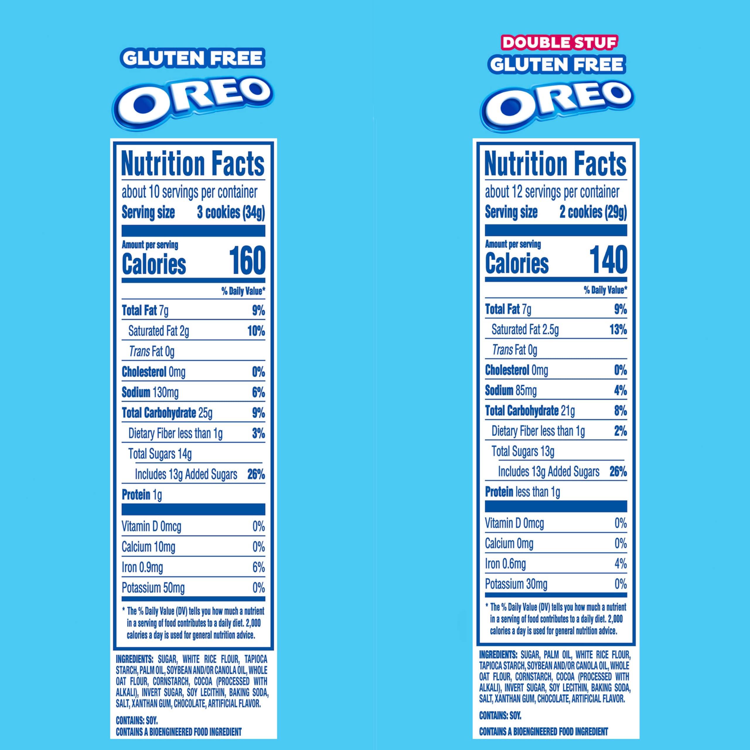 Primer plano de la textura de la galleta OREO sin gluten con cacao real, sabor auténtico