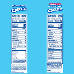 Primer plano de la textura de la galleta OREO sin gluten con cacao real, sabor auténtico