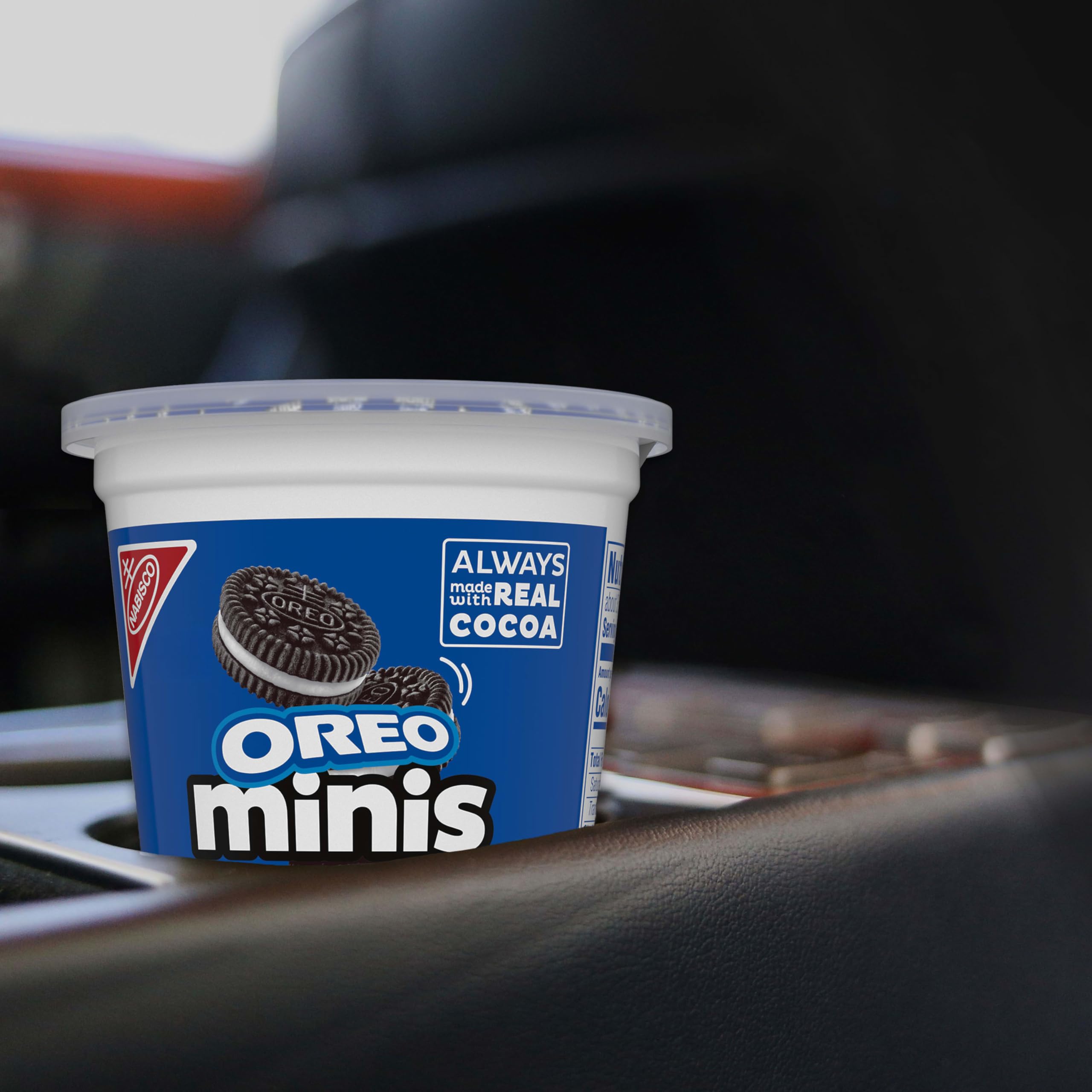 OREO minis vaso reclosable con tapa sellada para conservar frescura