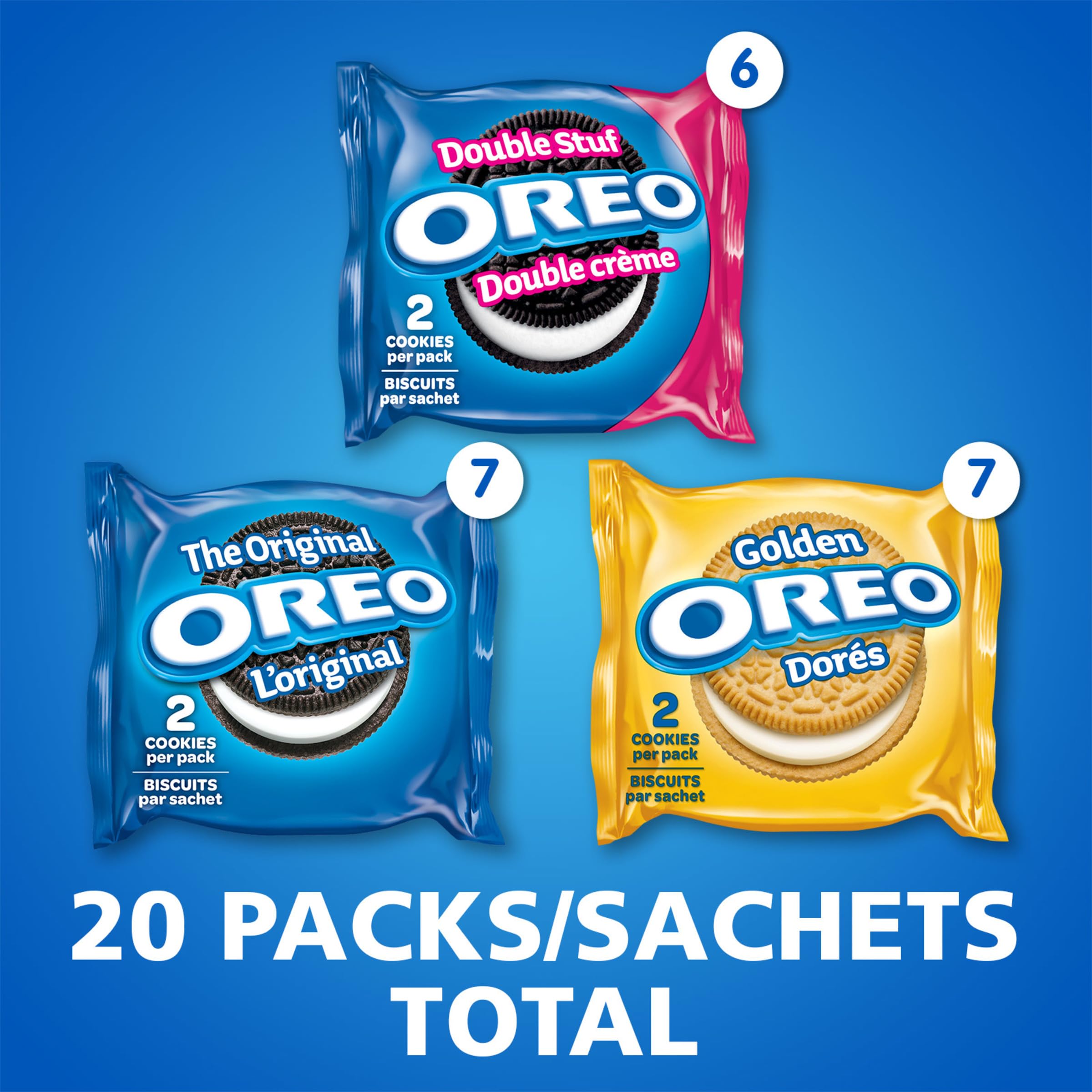 Oreo paquete individual Double Stuf con doble crema para más gusto