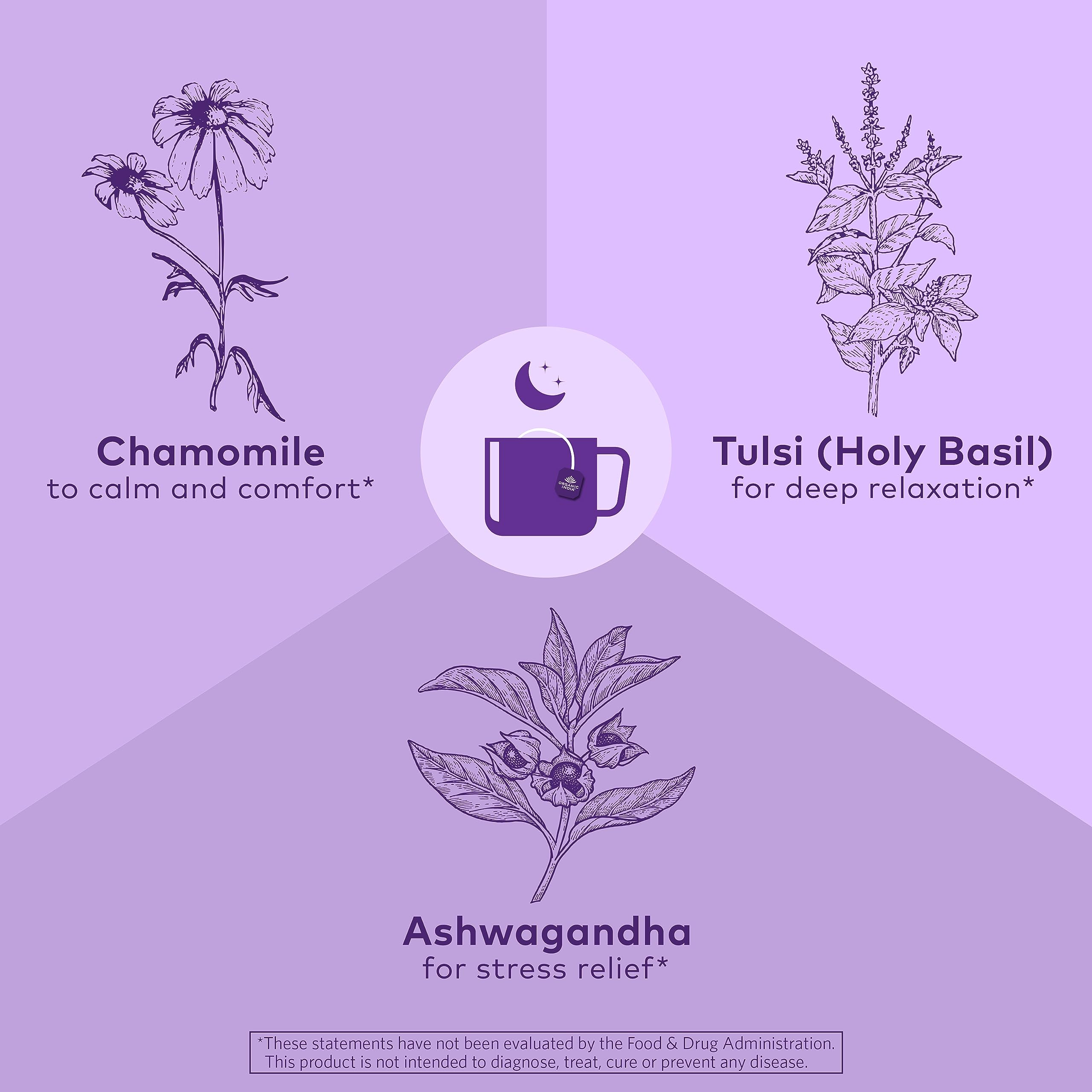 ORGANIC INDIA taza caliente en mano ofreciendo sensación relajante