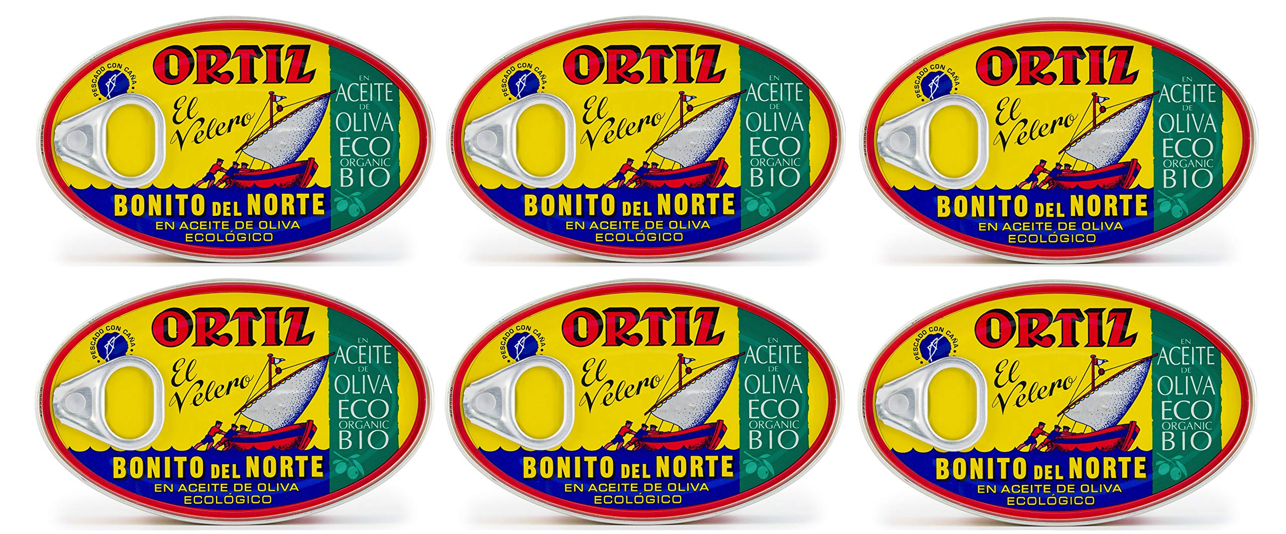 Ortiz lata frontal mostrando etiqueta y aceite virgen extra, calidad artesanal