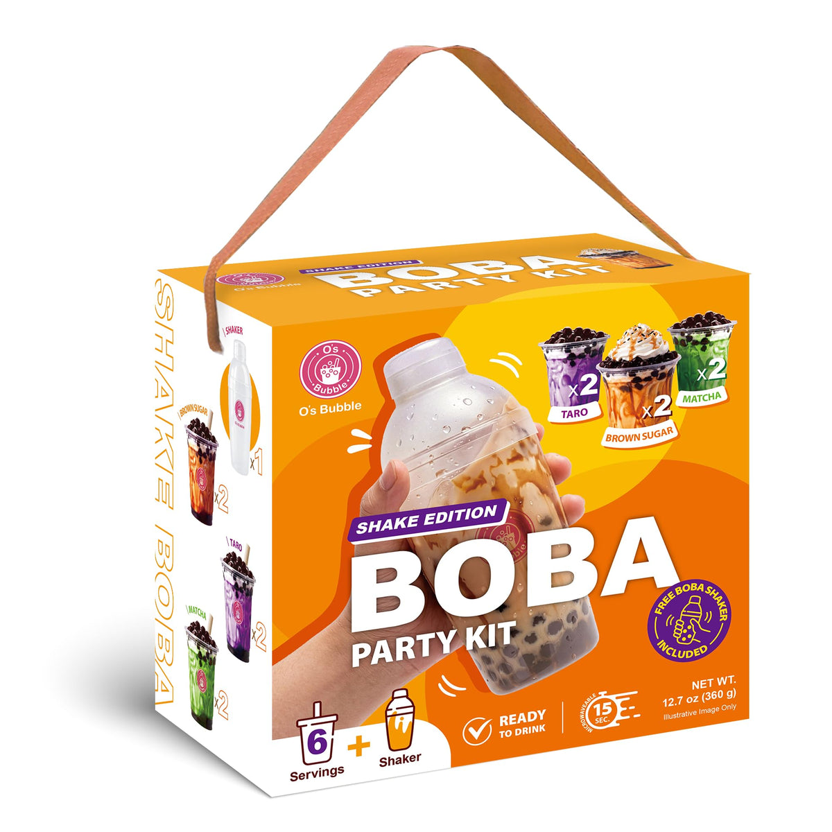 O's Bubble paquete frontal del kit completo para preparar boba rápidamente