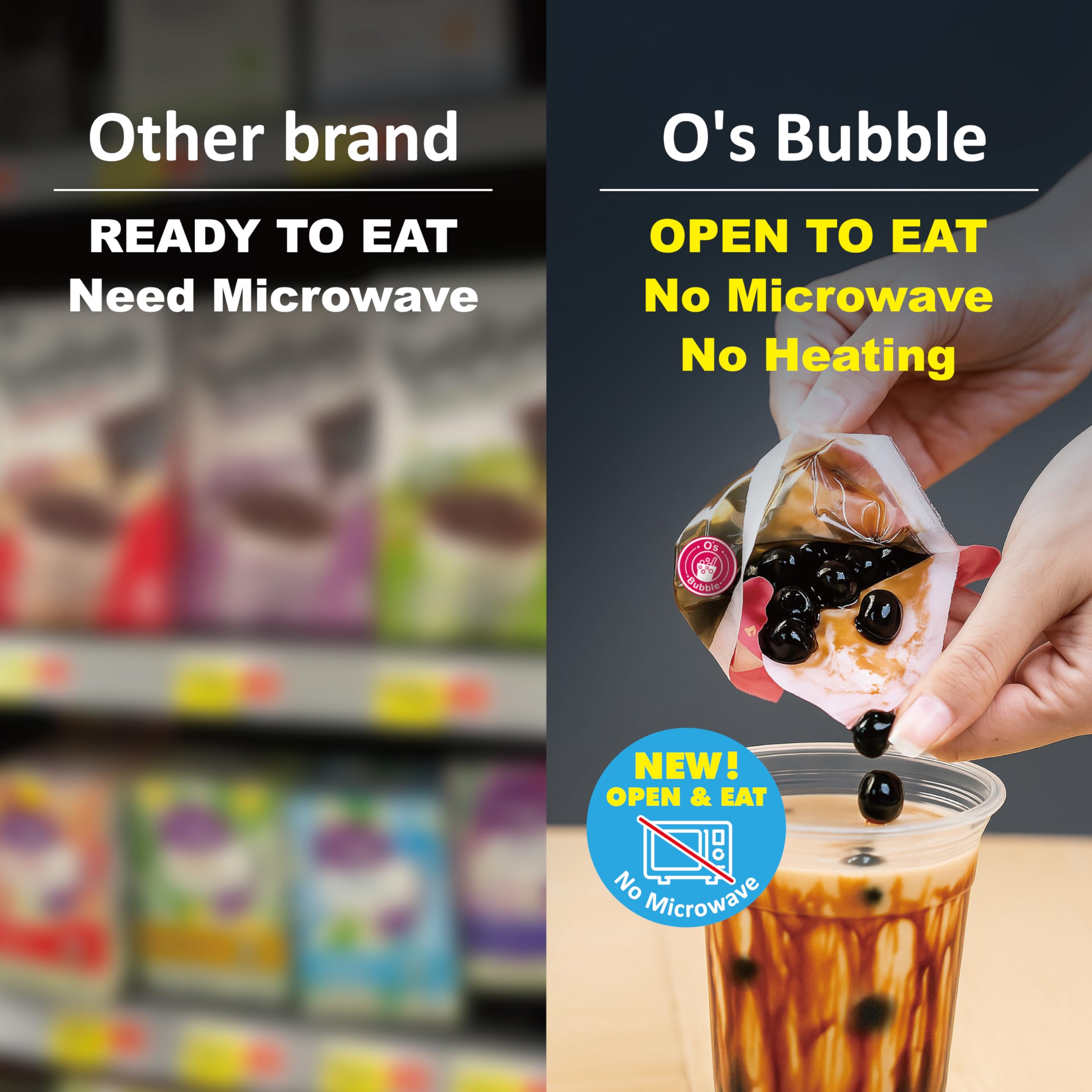 O's Bubble persona preparando boba en casa facilidad de uso
