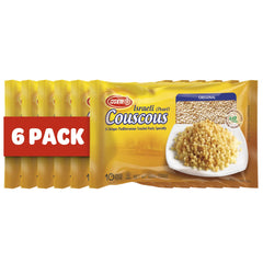 Osem cuscús frontal del paquete mostrando marca y tamaño, ideal para cocinar rápido