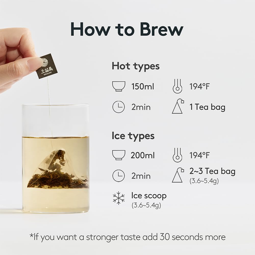Osulloc taza con infusión caliente que ofrece aroma reconfortante