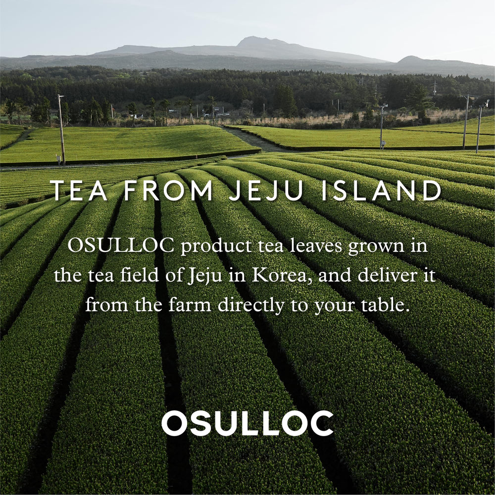 Osulloc plantación en Jeju Island, respaldo geográfico y frescura