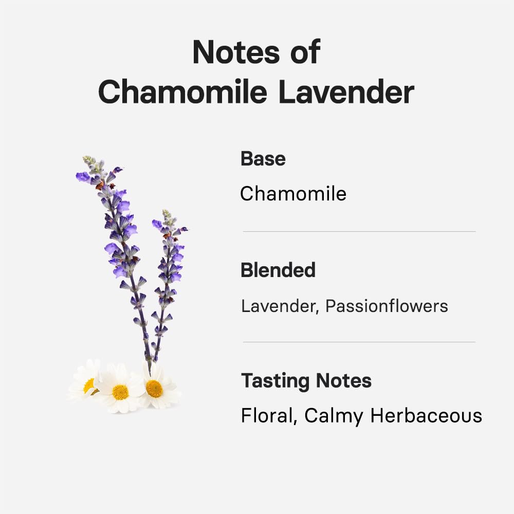 Osulloc mezcla de manzanilla y lavanda en textura enfatizando aroma floral