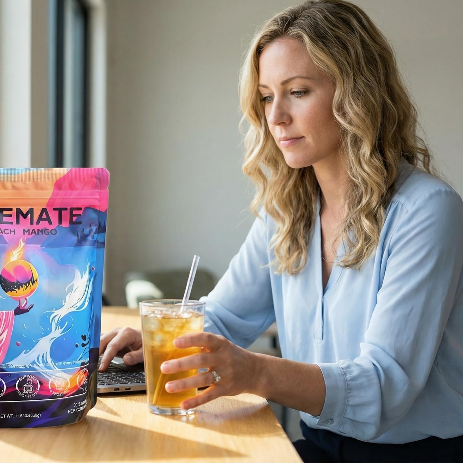 OYEMATE cierre resellable y capa interior de aluminio para frescura