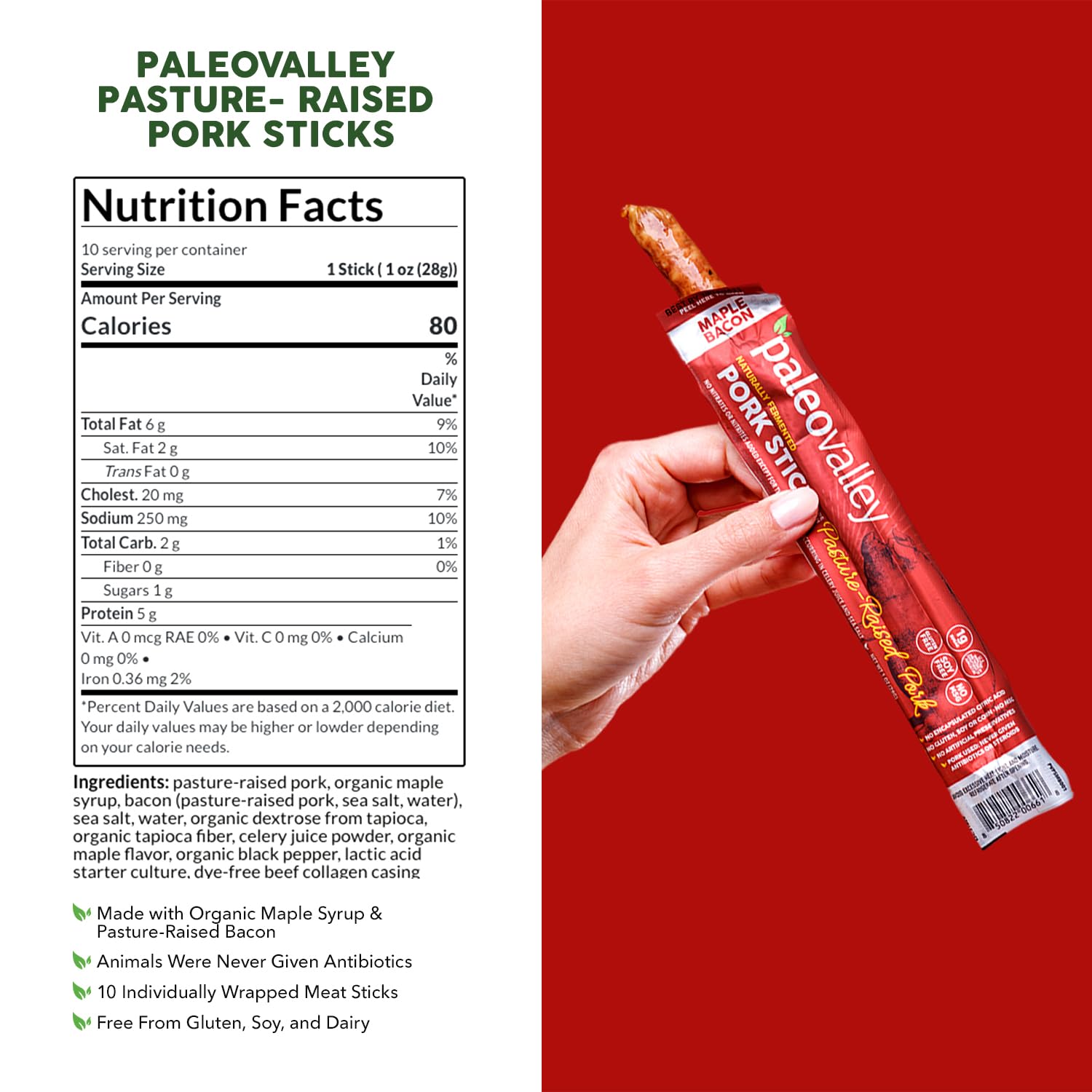 Paleovalley primer plano de palito que muestra textura y atractivo sabroso
