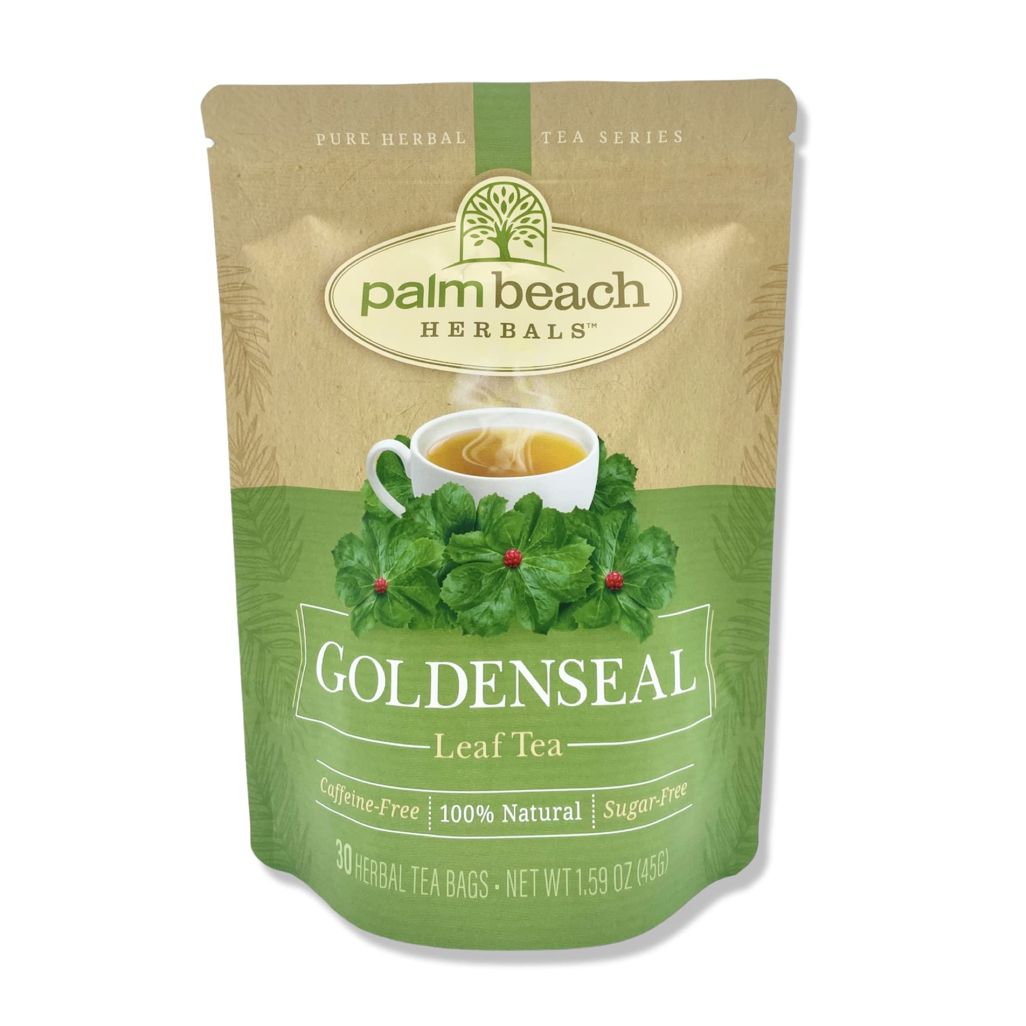 Palm Beach Medicinal Herbs frontal del empaque mostrando frescura