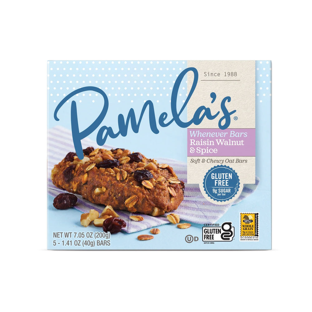 Pamela's detalle de pasas y nuez con canela que aporta sabor