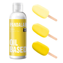 Pandalab frasco frontal amarillo mostrando etiqueta y capacidad 80 ml, confianza profesional