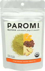 Paromi matcha en vaso frío con hielo listo para beber