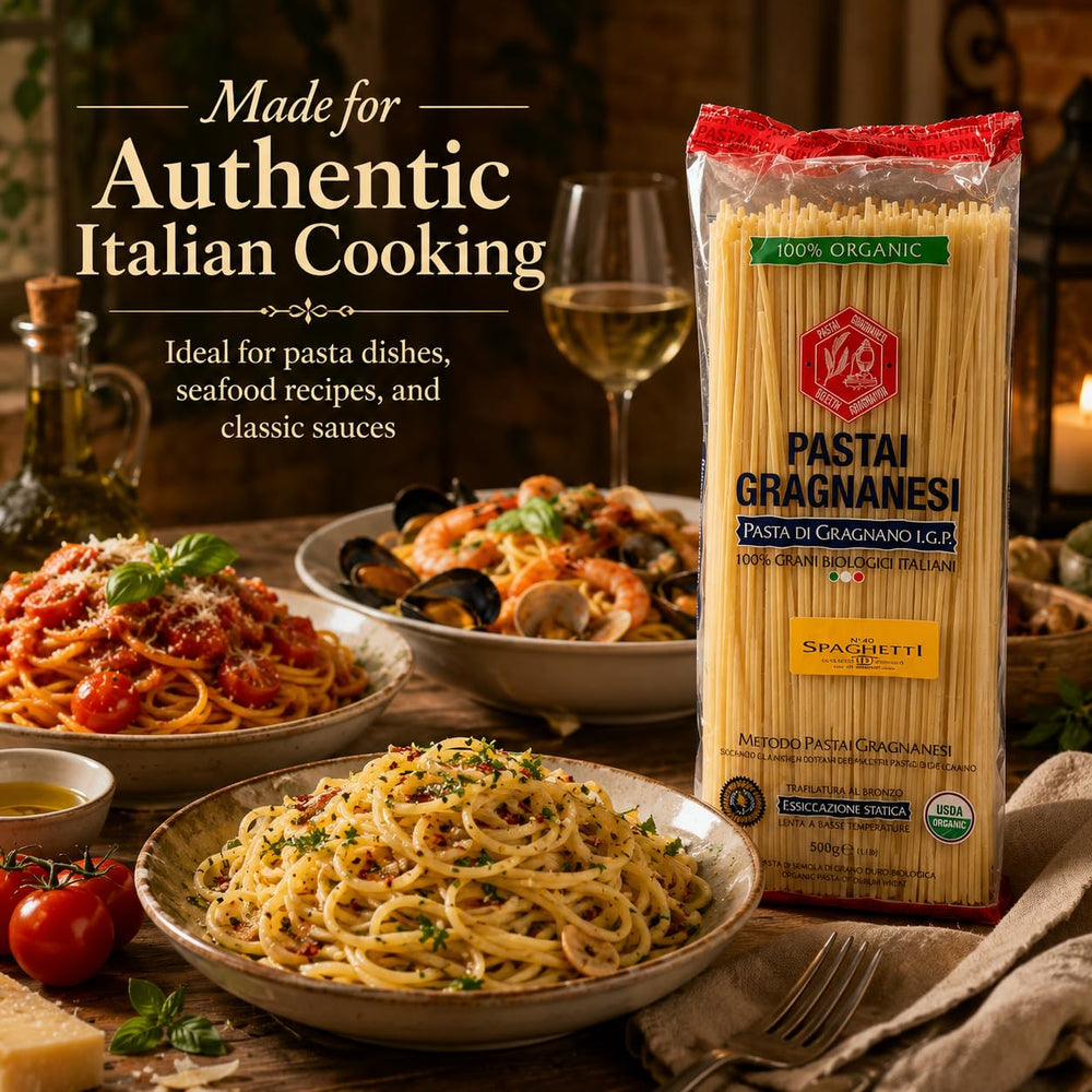 Pastai Gragnanesi comparación tamaño 500 g práctico para recetas familiares