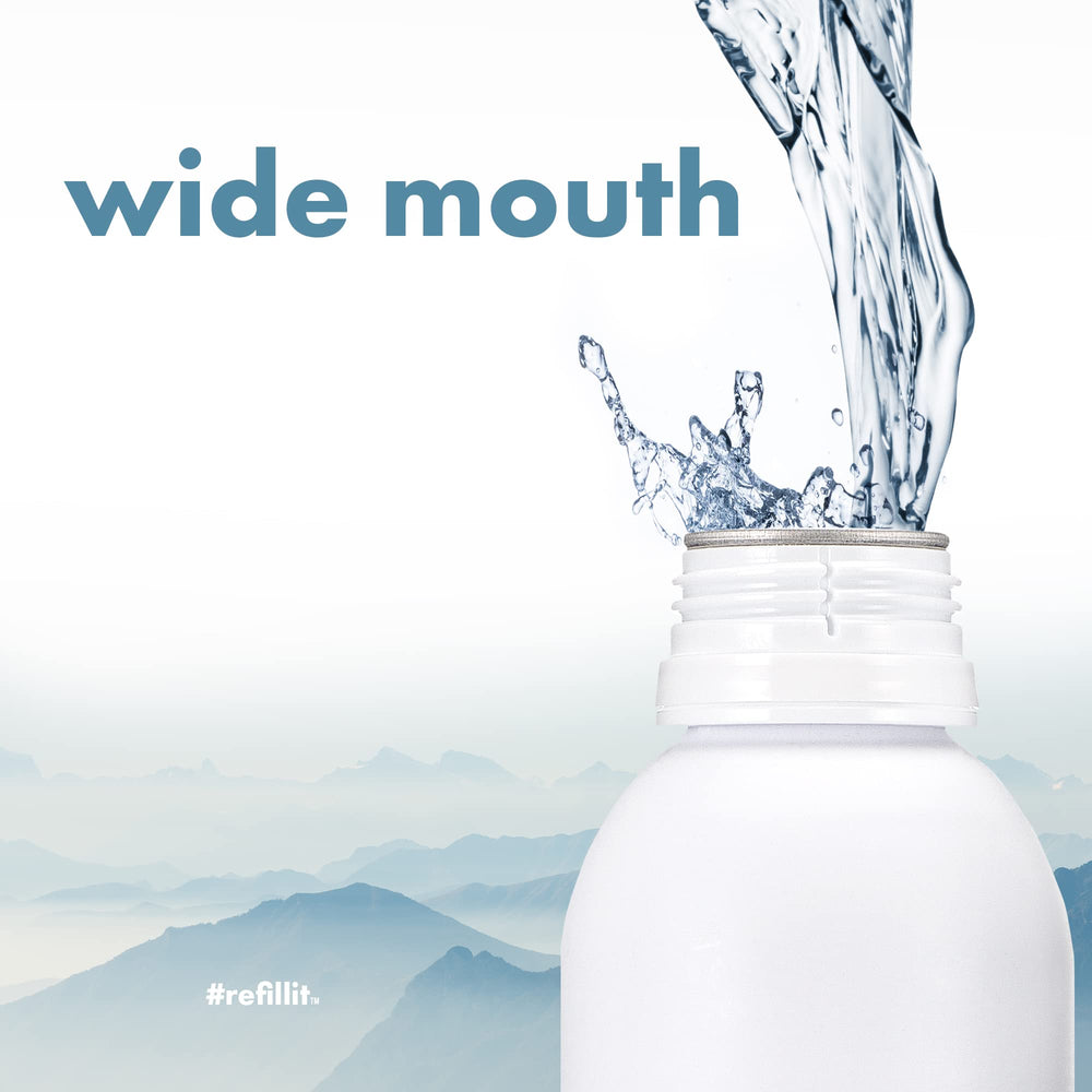 PATHWATER botella junto a objetos para comparar tamaño y capacidad 600 ml