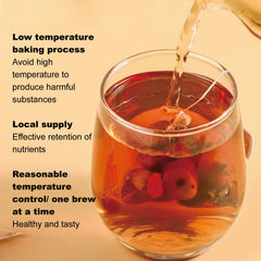 Patiosio taza con infusión profunda y aroma visible para disfrutar
