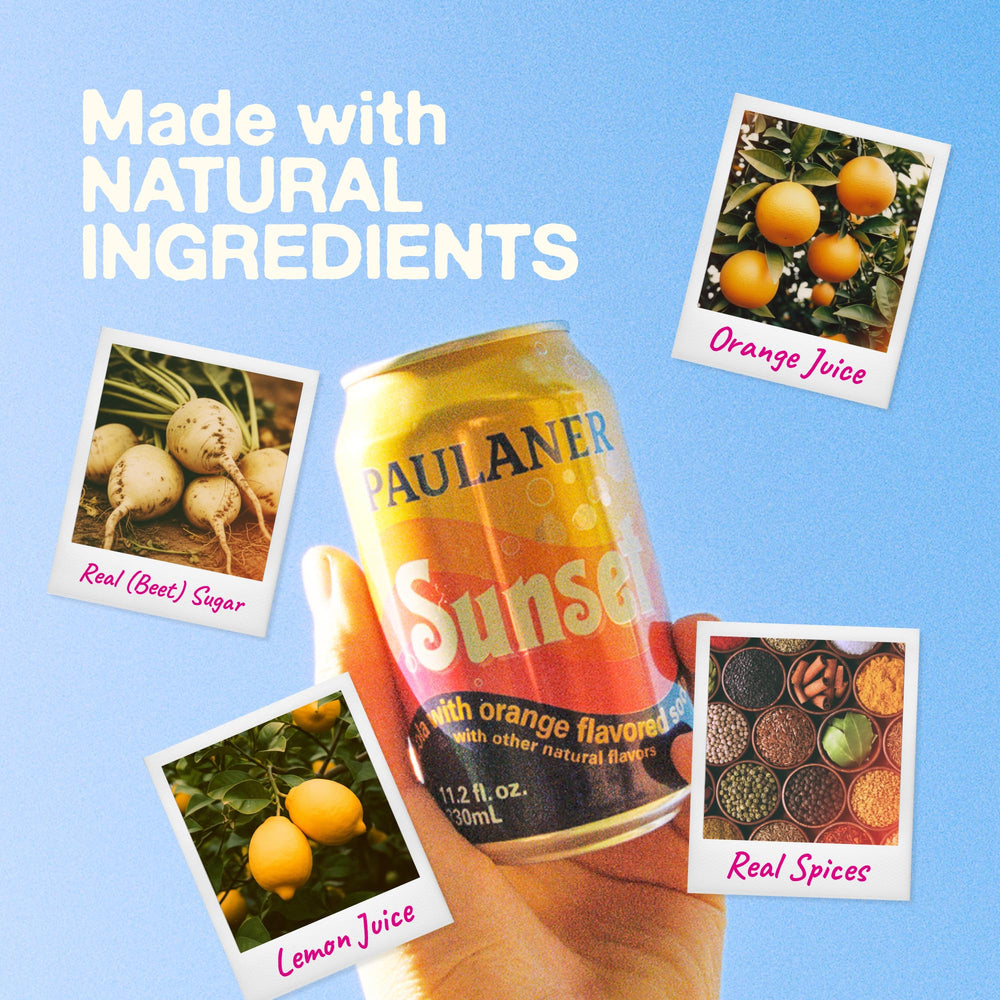 Paulaner Sunset gajo de naranja que realza el sabor cítrico natural