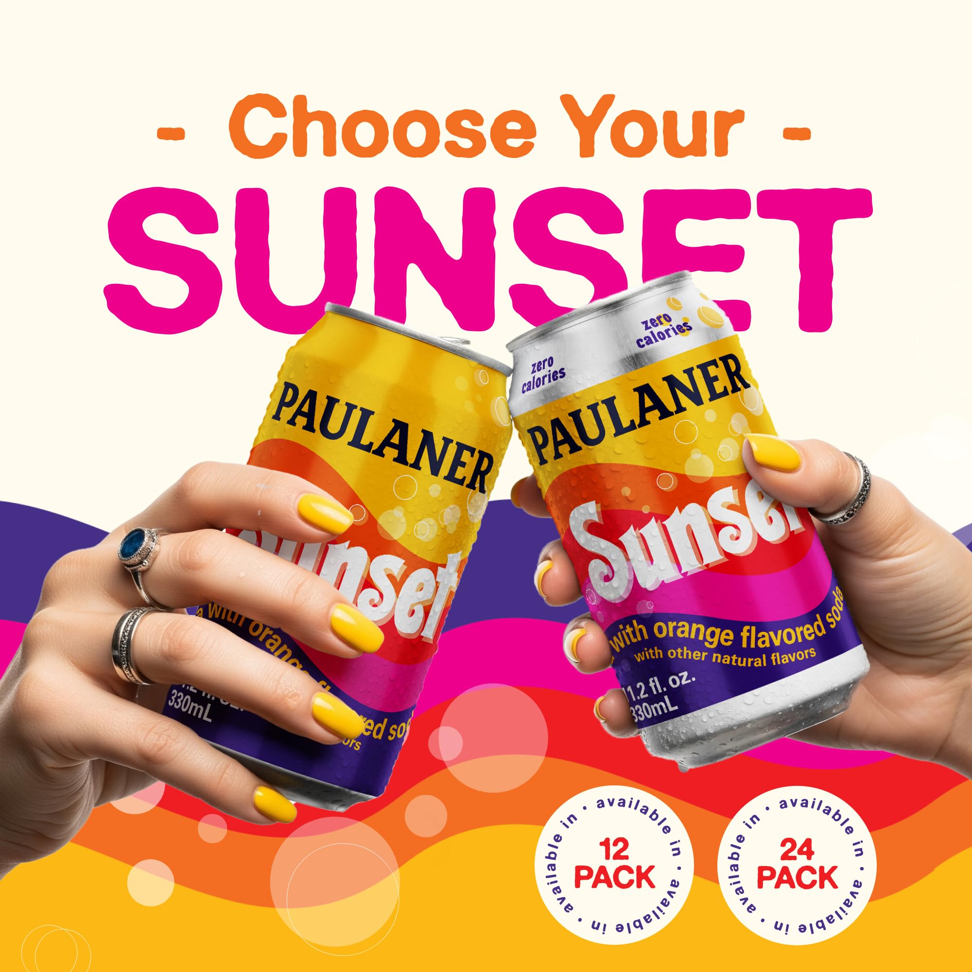 Paulaner Sunset pack de 24 latas en nevera para fiestas y reuniones