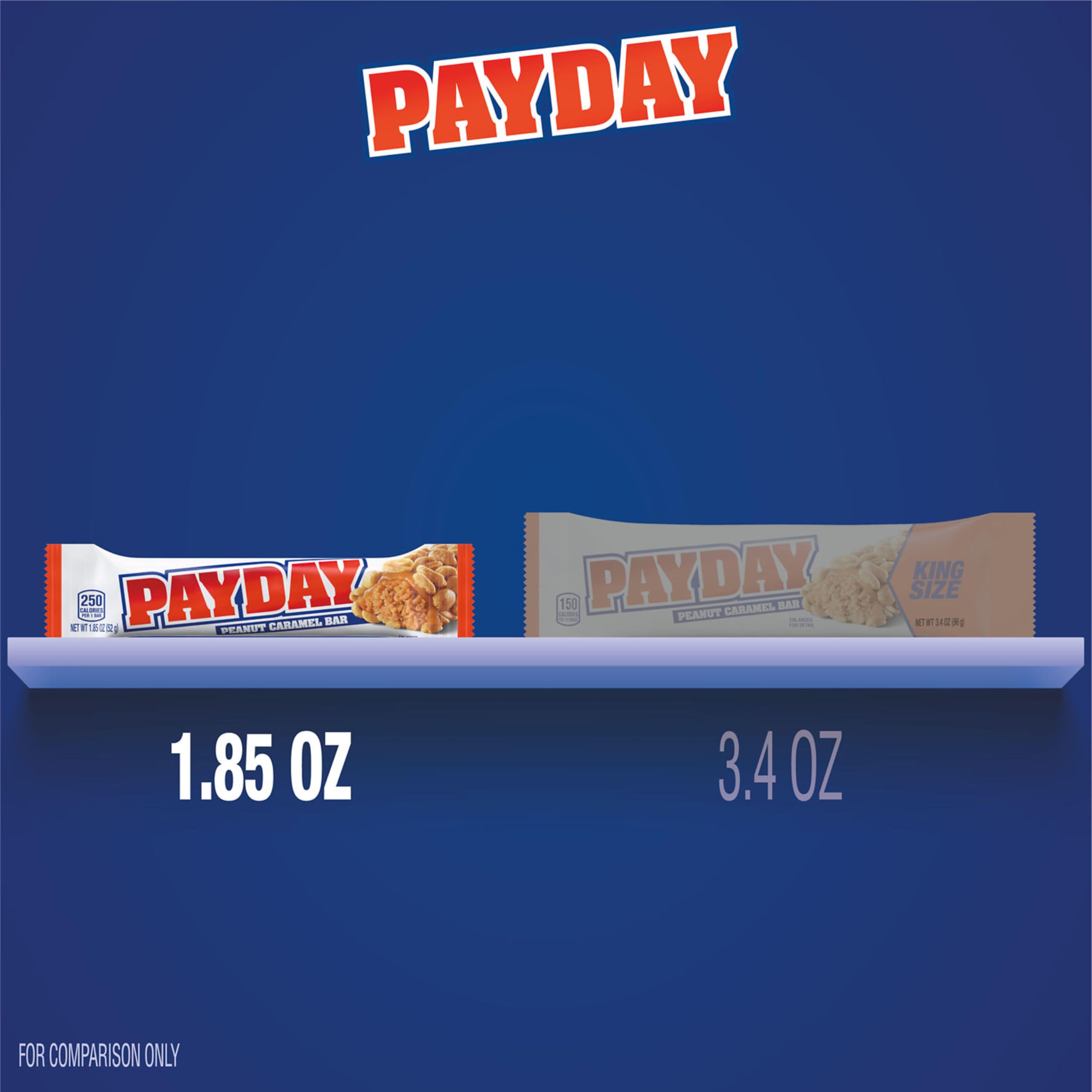 PayDay barra abierta mostrando caramelo cremoso para una mordida satisfactoria