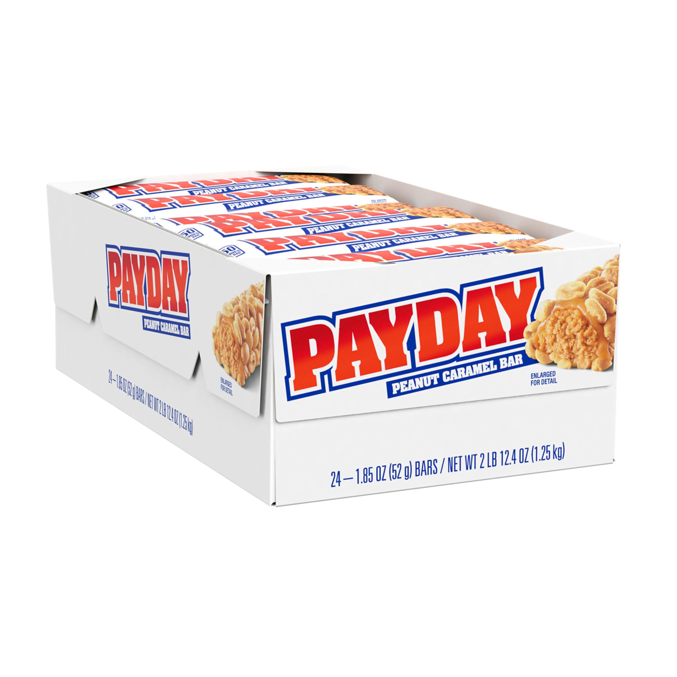 PayDay primer plano de cacahuates crujientes que aportan textura y proteína