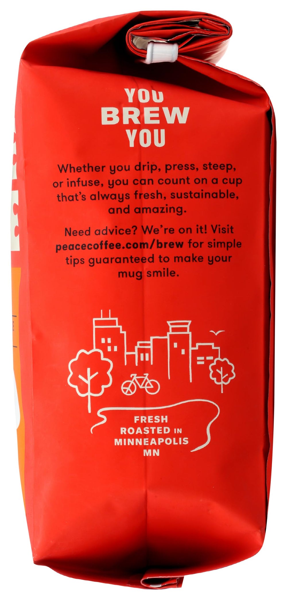 Peace Coffee vertido pour-over que realza notas de chocolate