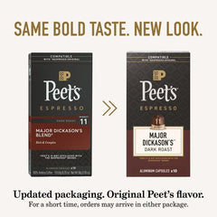 Peet's cápsula sellada de aluminio conservando aroma y frescura