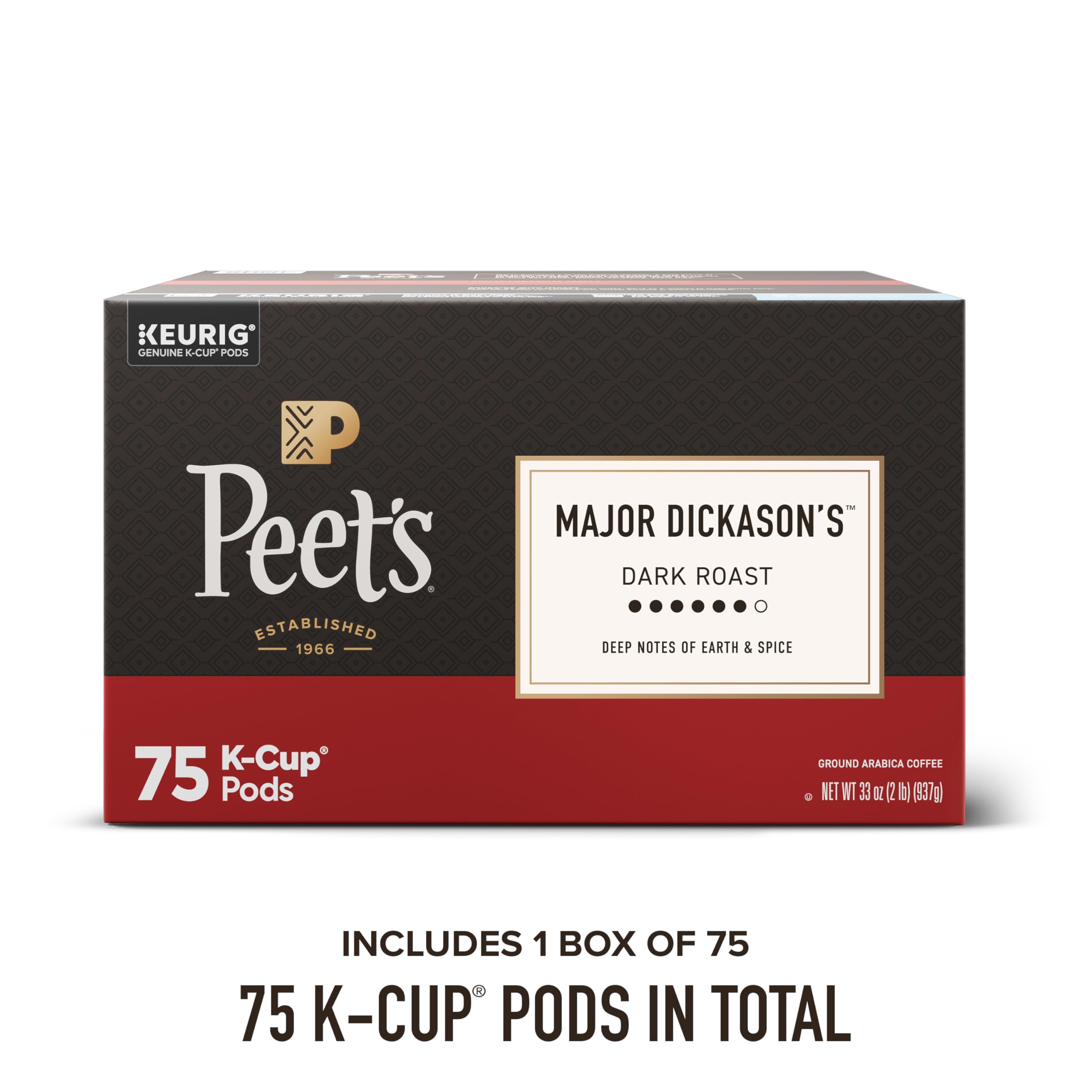 Peet's Coffee cápsulas en mano mostrando escala, práctico para almacenamiento