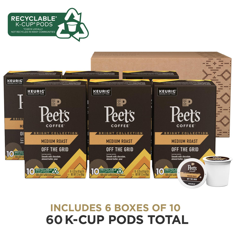 Peet's cápsulas en mano para comparar tamaño, práctico para usar