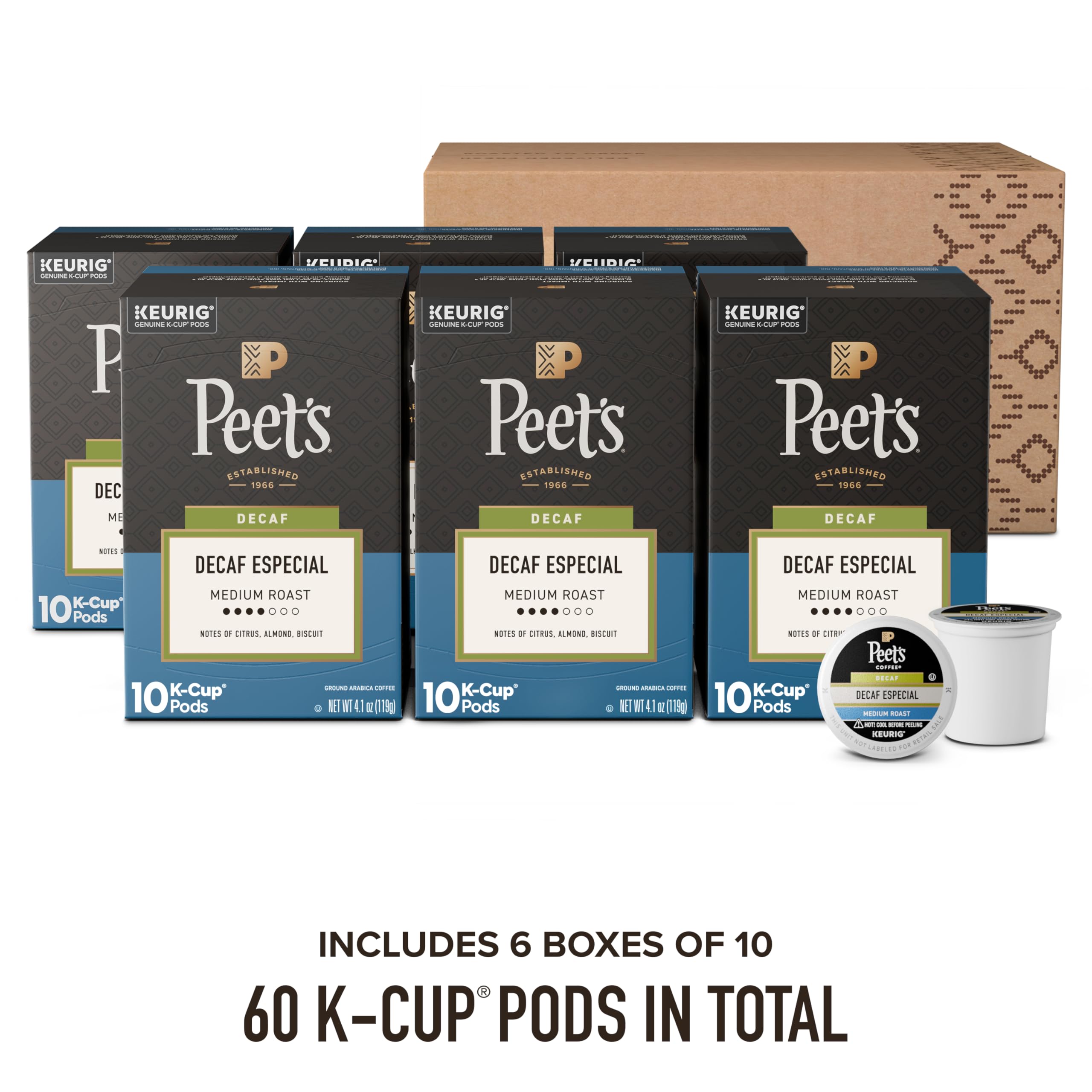 Peet's Coffee cápsula en mano para comparar tamaño y facilidad de uso