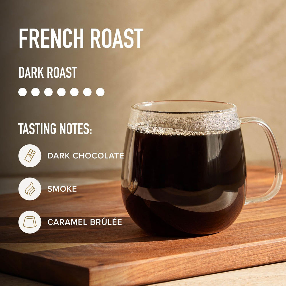 Peet's Coffee taza humeante mostrando aroma y cuerpo intenso