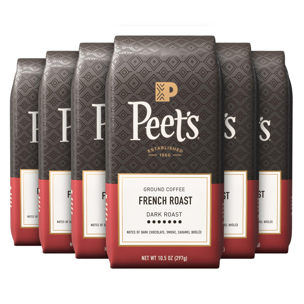 Peet's Coffee frente del empaque mostrando bolsa grande y marca