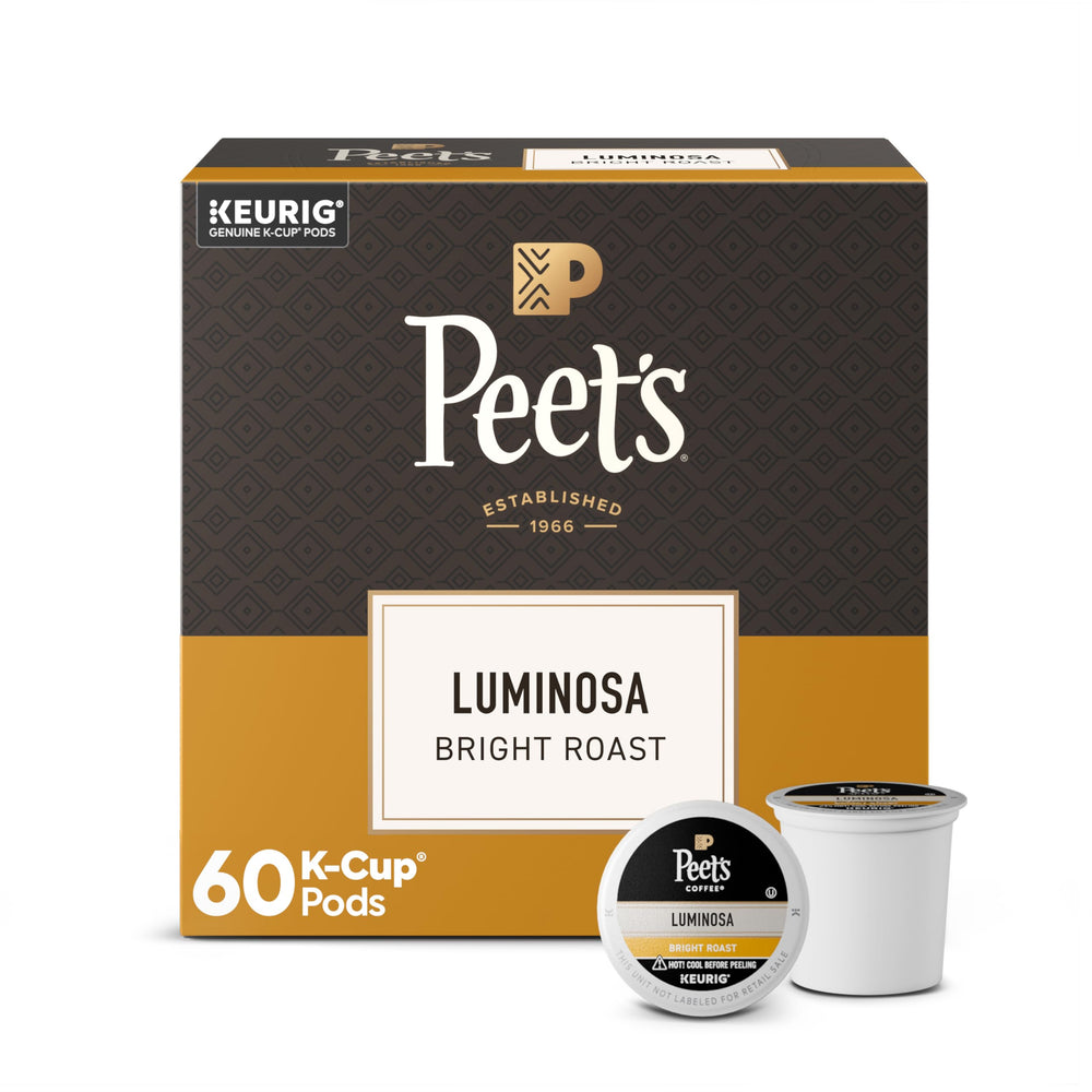 Peet's Luminosa empaque frontal mostrando el diseño y cantidad de cápsulas