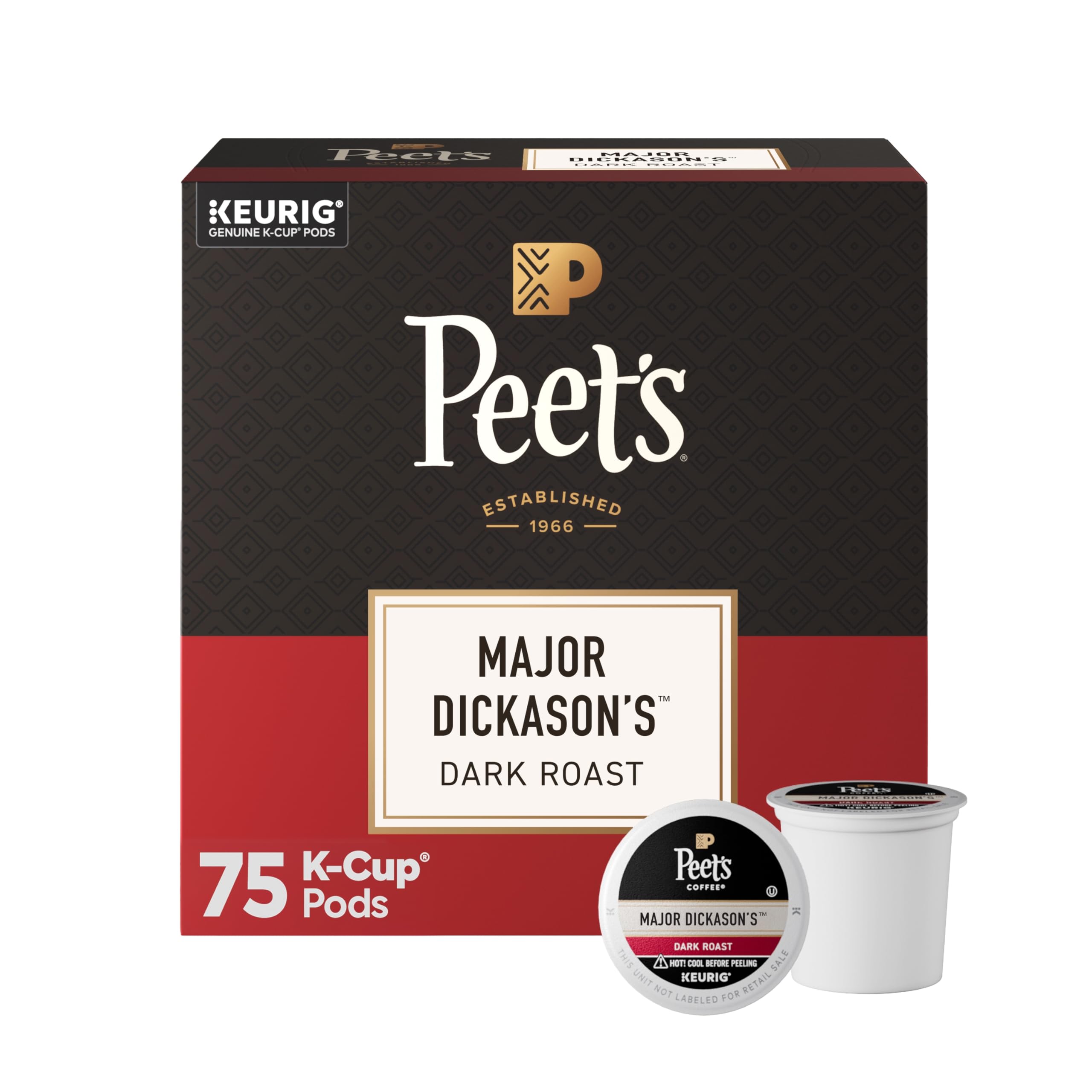 Peet's Coffee frente de caja Major Dickason's, presentación clara y profesional