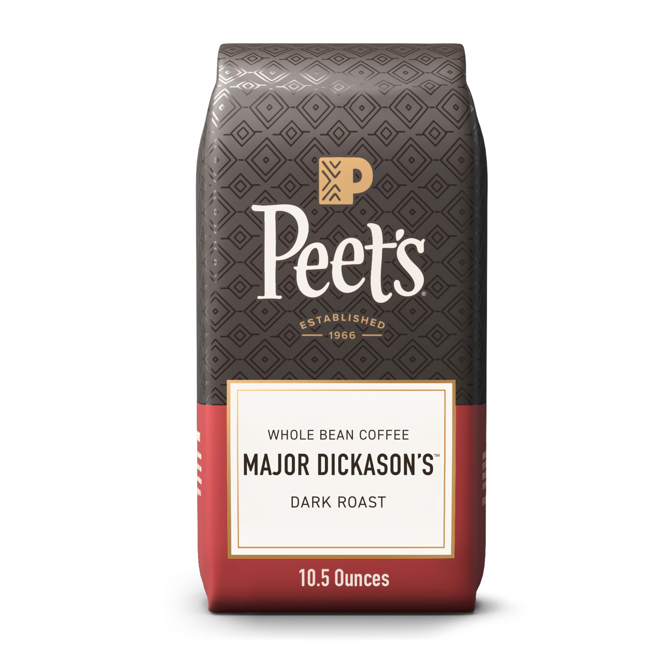 Peet's frente del empaque mostrando 10.5 oz y marca, conveniencia de compra
