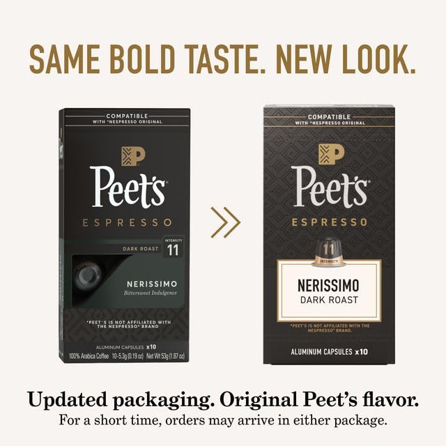 Peet's crema densa sobre espresso que muestra textura y cuerpo