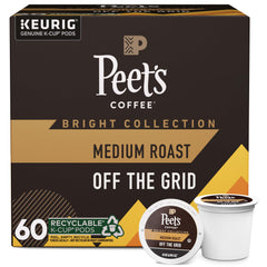 Peet's frente del paquete mostrando cajas y marca, conveniencia para hogar